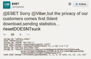 ESET ve Viber, Twitter'da Birbirine Girdi!